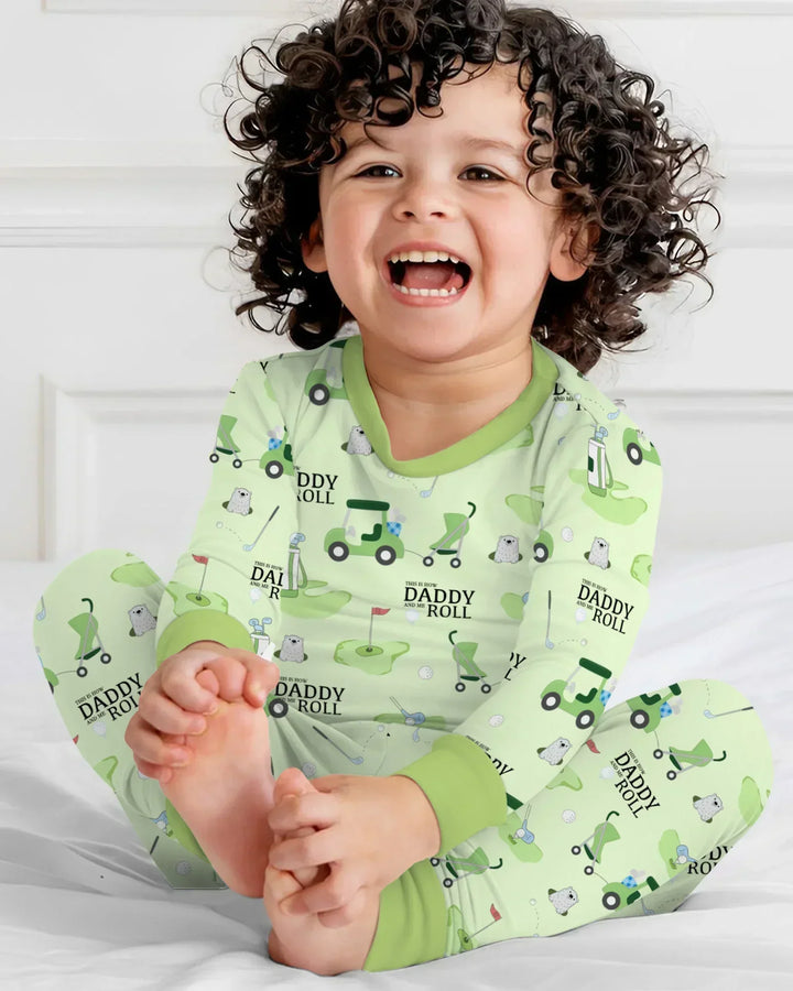 Daddy Golf Team Two Piece Long Sleeve Pajama Set
