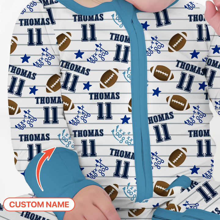 Custom Name Football Time Convertible Zippy