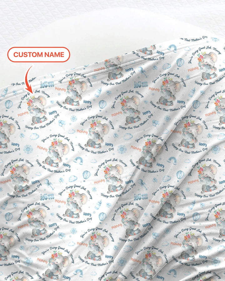 You're Doing Great Job, Mommy swaddle blanket