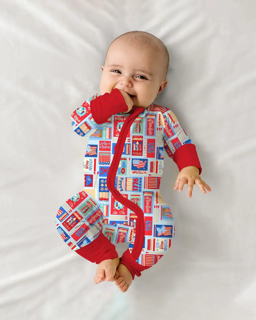 Patriotic Matchbox Family Matching Bamboo Convertible Zippy