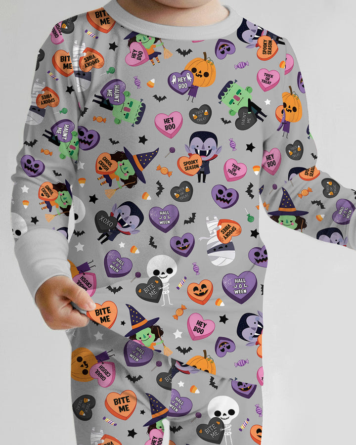 Boo Crew Monster Bamboo Two Piece Long Sleeve Pajama Set