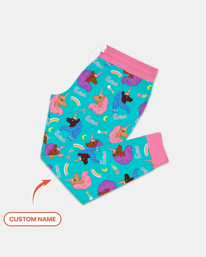 African Astro Unicorn Women Pajama Set