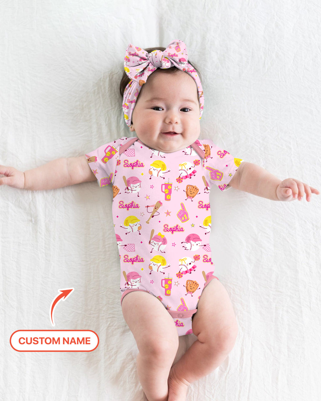 Baseball Mama and Mini Matching Template Bamboo Bodysuit