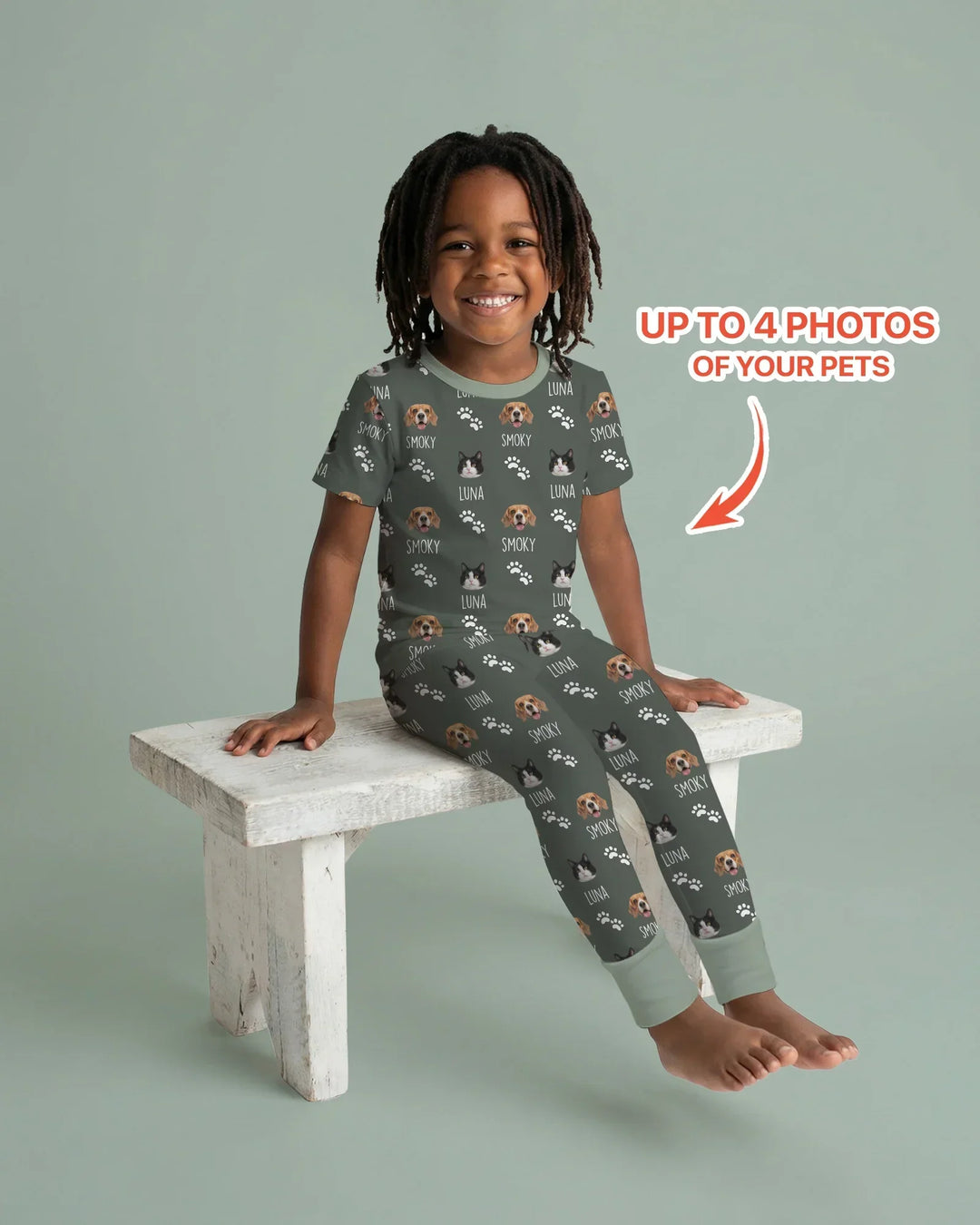 Zweiteiliges, kurzärmliges Pyjama-Set mit Marienkäfern