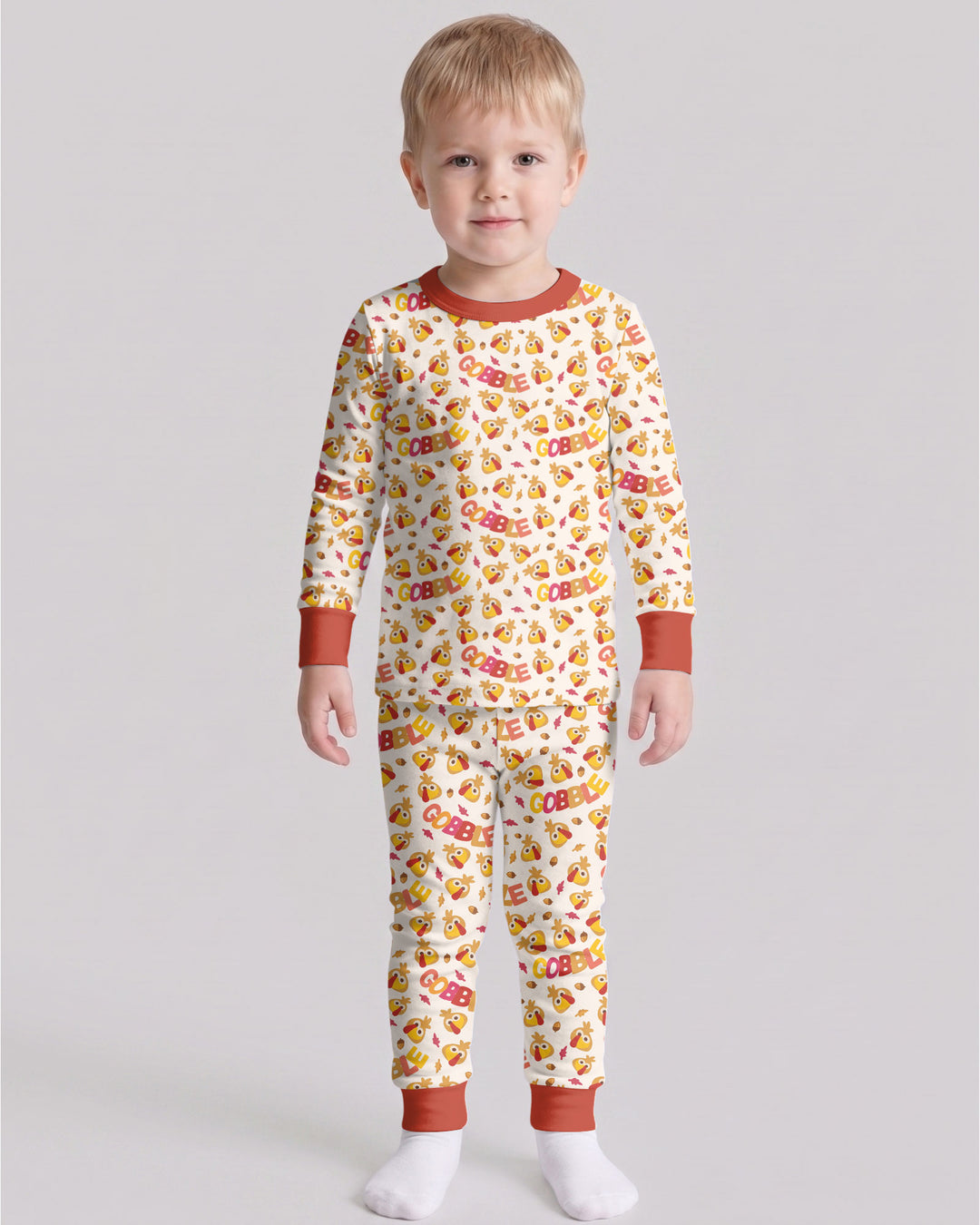Gobble Gobble Bamboo Two Piece Long Sleeve Pajama Set