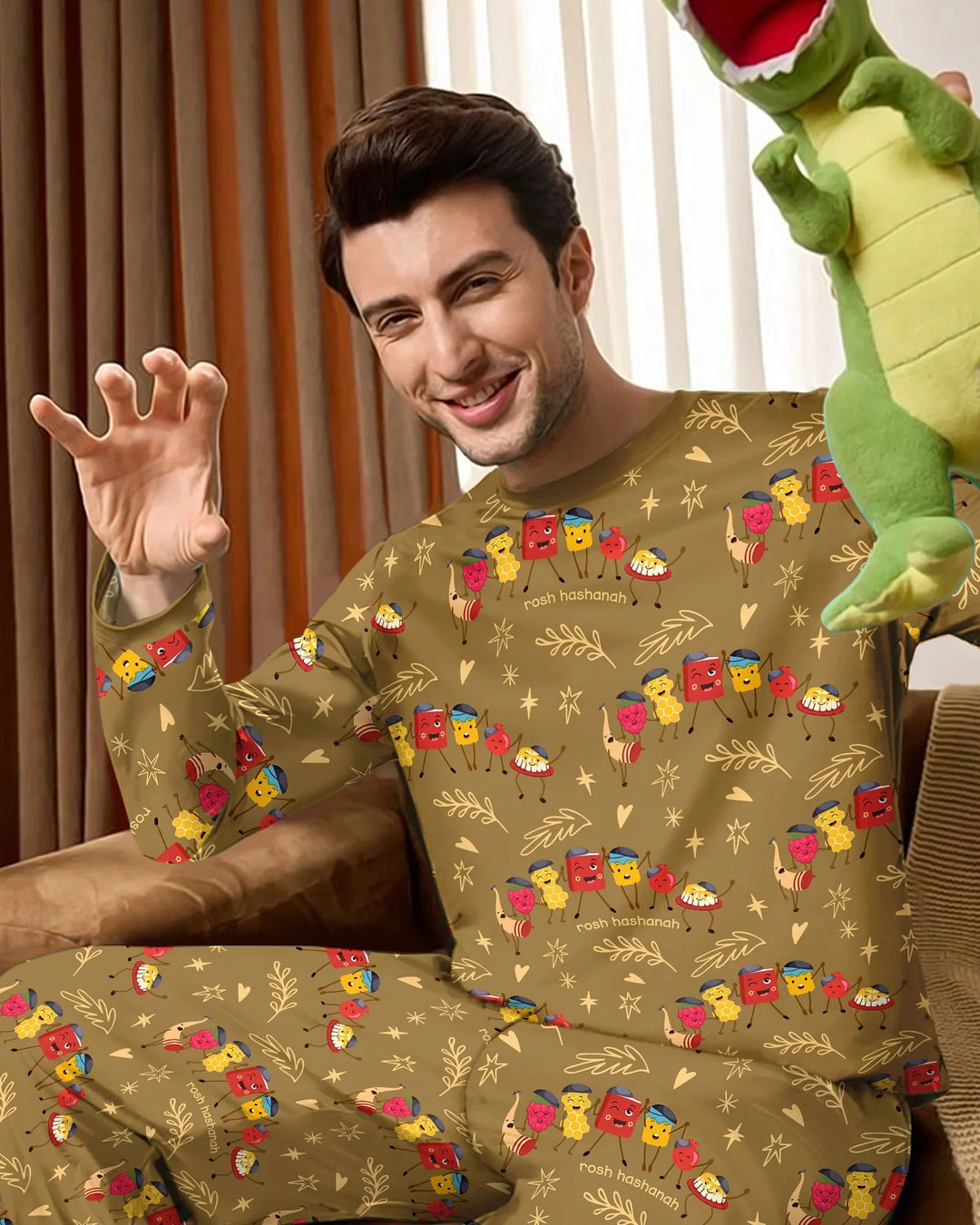 plantilla Conjunto de Pijama de Bambú para Hombre