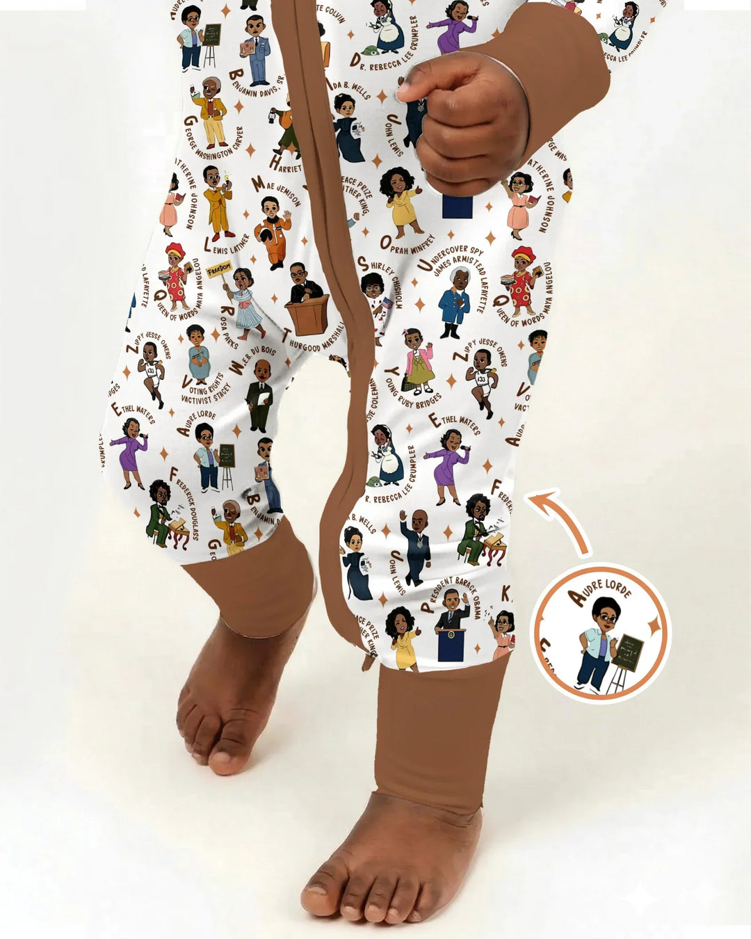 Black Legacy ABCs Family Matching Bamboo Convertible Zippy