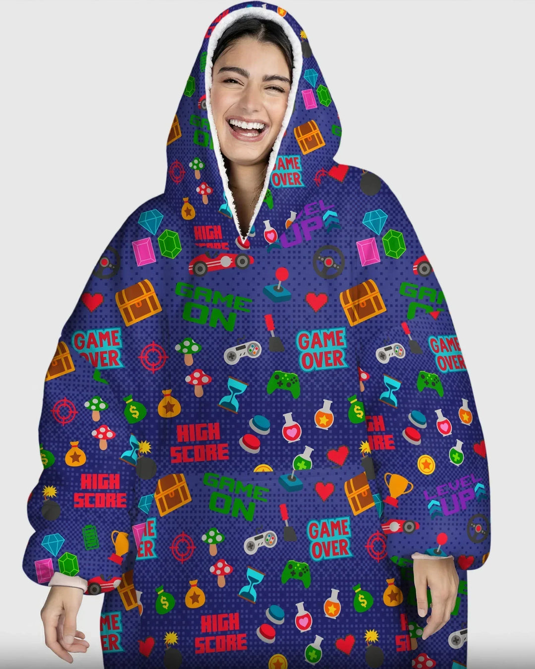Gamer Mode On Family Matching Bamboo Blanket Hoodie