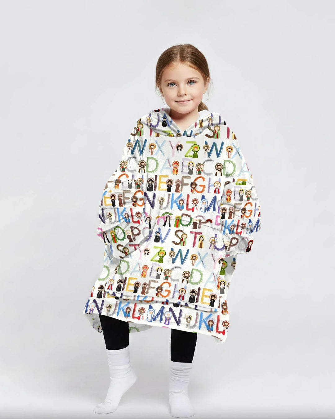 Saint ABCs Wearable Bamboo Blanket Hoodie
