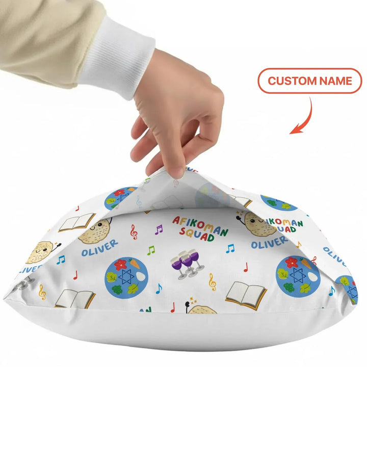 Custom Name Passover Afikoman Squad Pillow Case