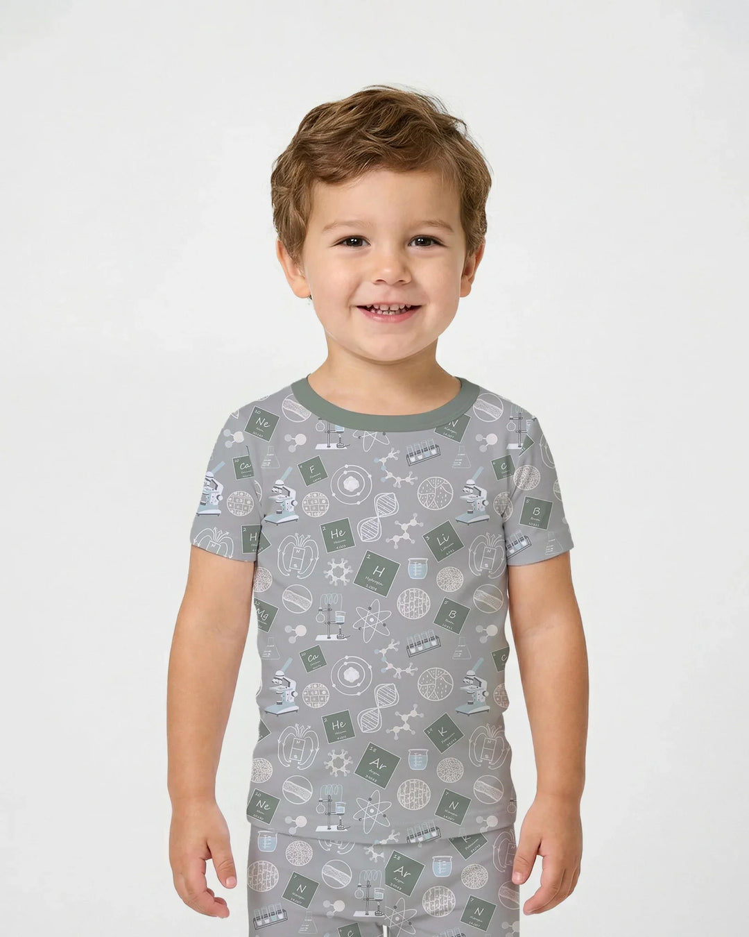 A Moment Of Science Bamboo Two Piece Short Sleeve Pajama Set