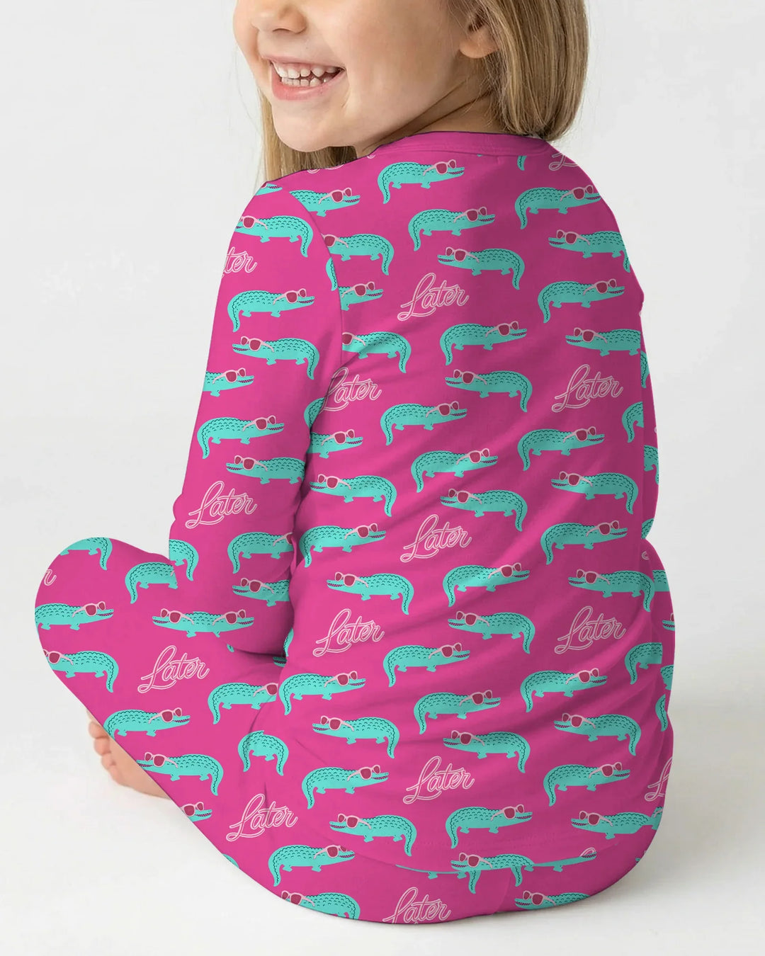Later Gator Bamboo Two Piece Long Sleeve Pajama Set