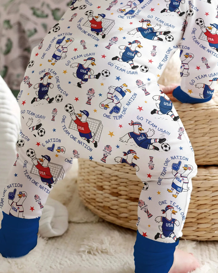 USA Soccer Goose Family Matching Bamboo Convertible Zippy