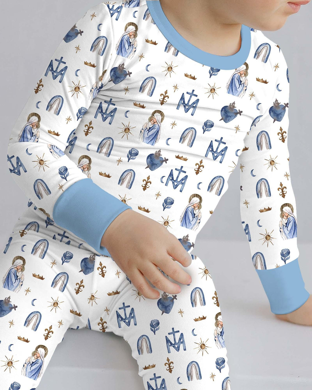 Little Ave Maria Bamboo Two Piece Long Sleeve Pajama Set