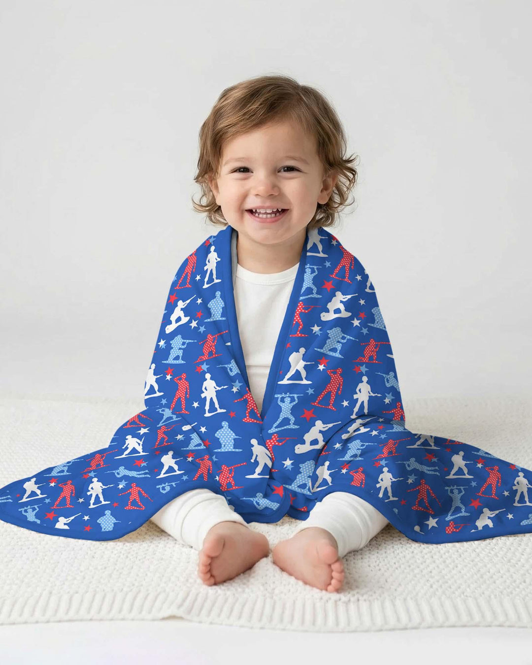 Army Toys 4th of July Bamboo Blanket