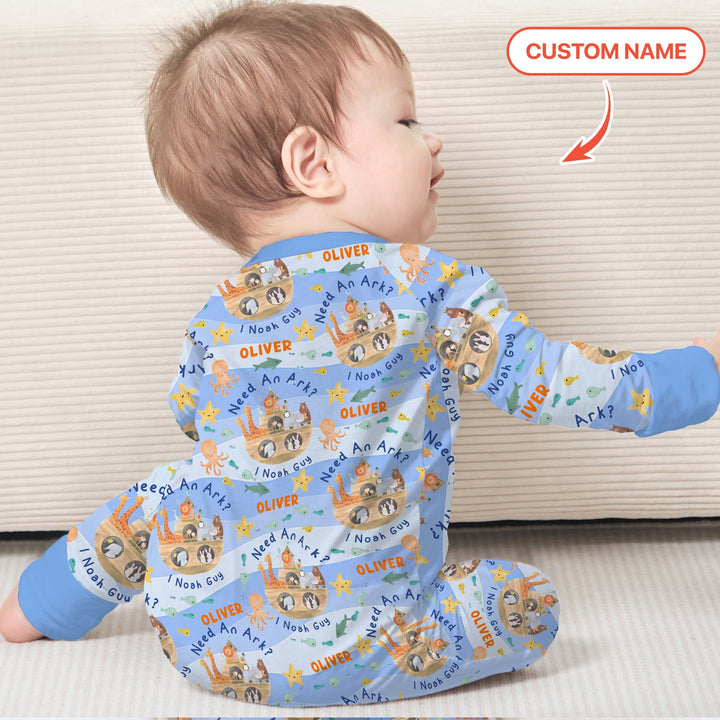 Noah’s Ark Custom Name Boy Convertible Zippy