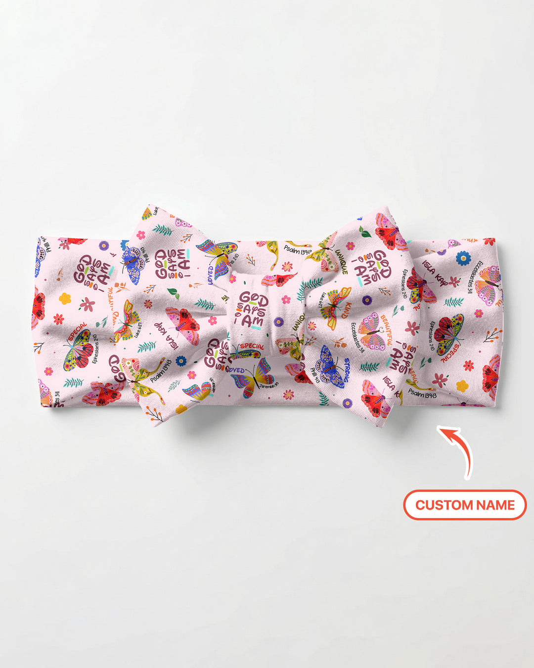 Rosa Luxuriöses Stirnband mit Schleife