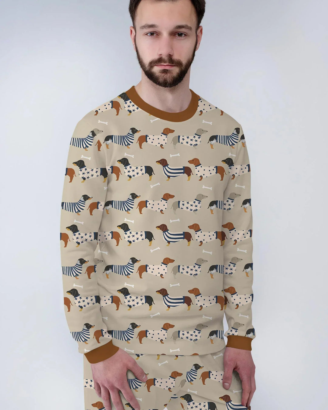 Cute Wieners Men's Pajama Set