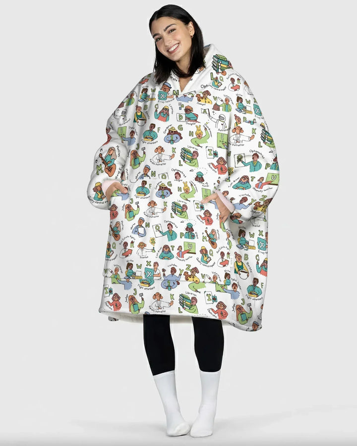 Plantilla de Sudadera Manta de Bambú Personalizada