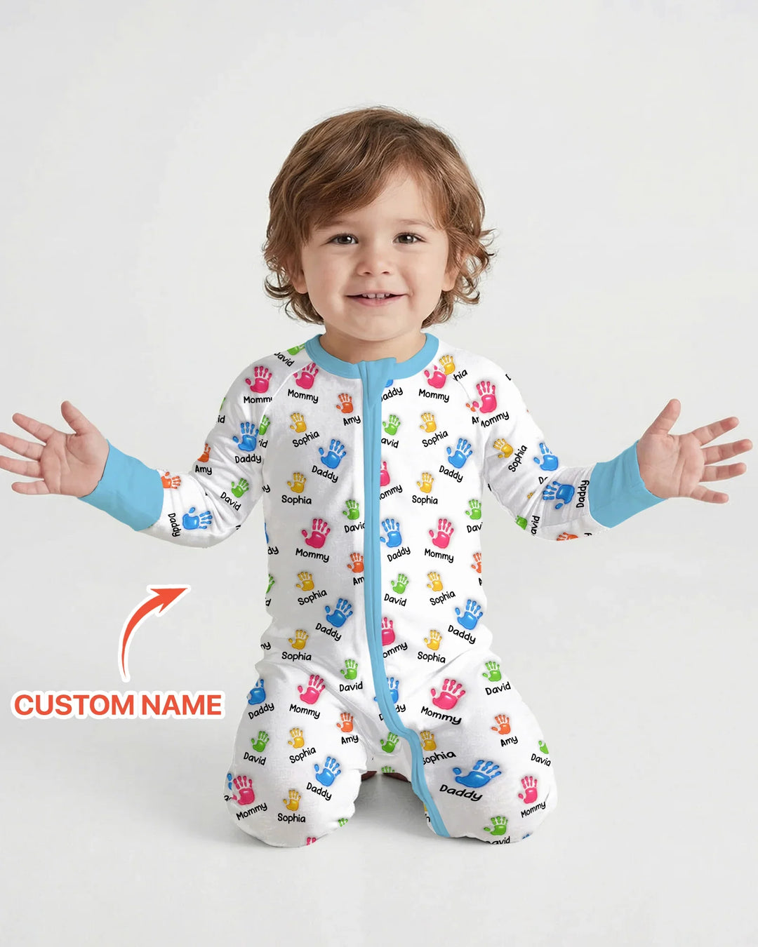 Gerippte Babykleidung mit individuellem Foto - Weich &amp; Skizzenhaft