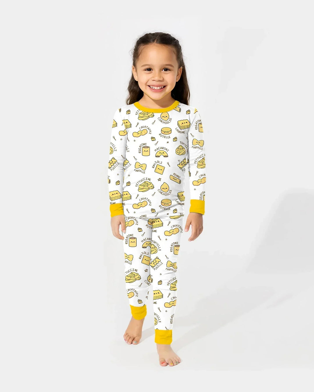 Kawaii Pasta Two Piece Long Sleeve Pajama Set