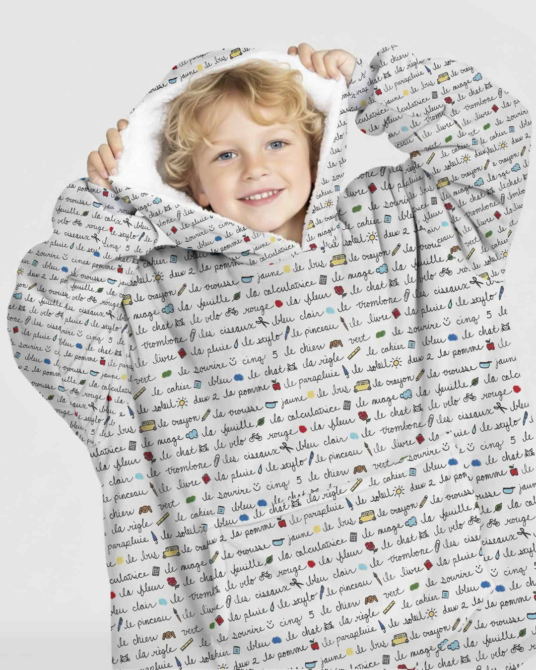 Plantilla de Sudadera Manta de Bambú Personalizada