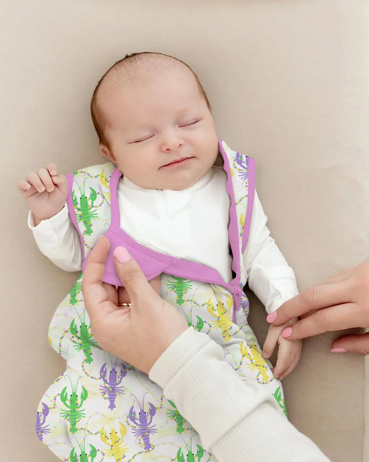 Mardi Gras Crawfish Family Matching Bamboo Sleep Bag