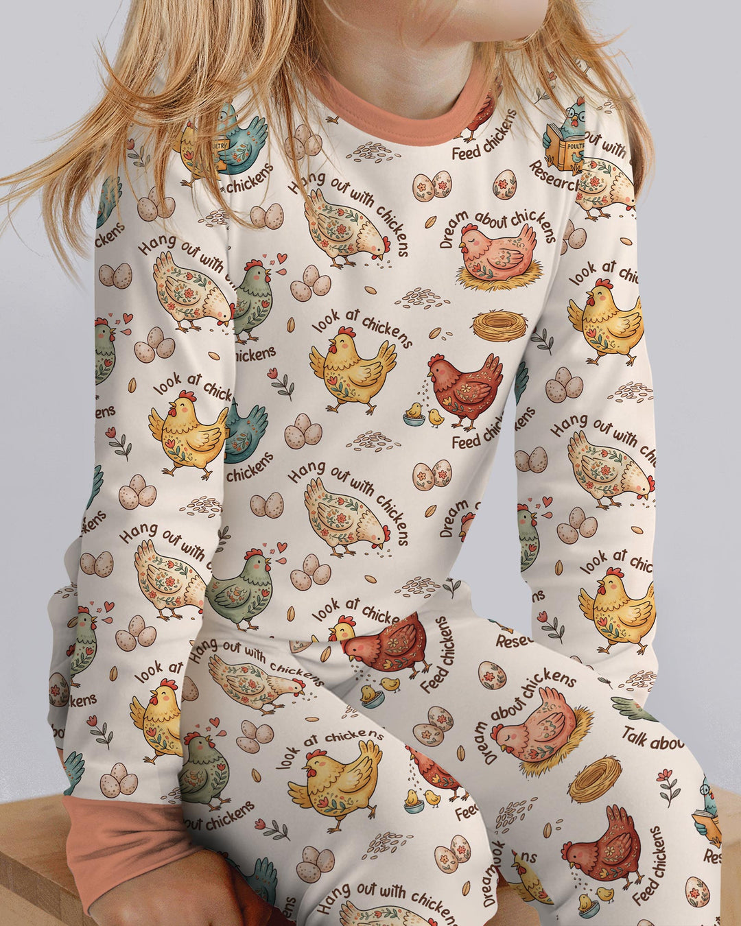 Conjunto de pijama de dos piezas de bambú con mangas largas, plantilla PERSONALIZADA