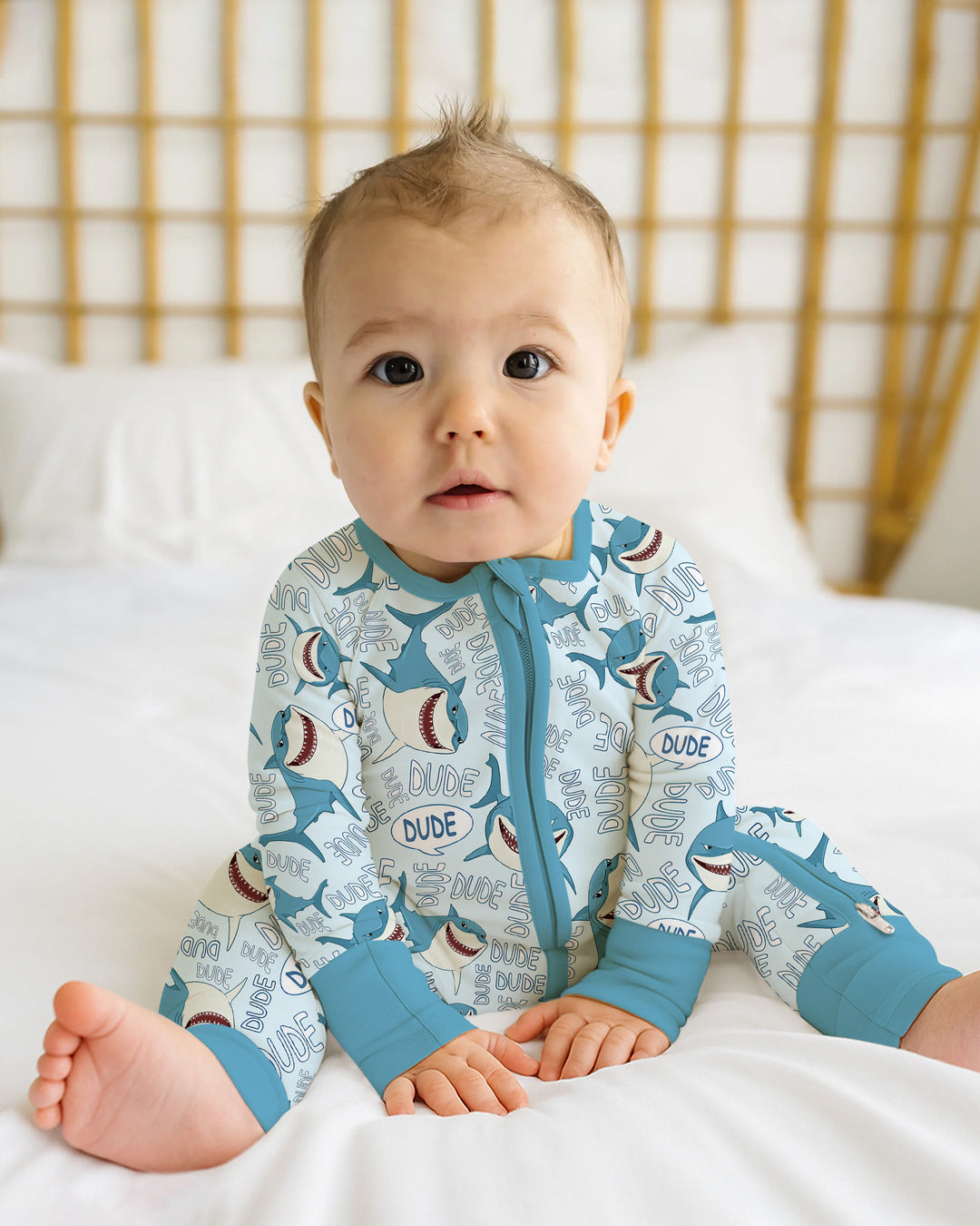 Gerippte Babykleidung mit individuellem Foto - Weich &amp; Skizzenhaft