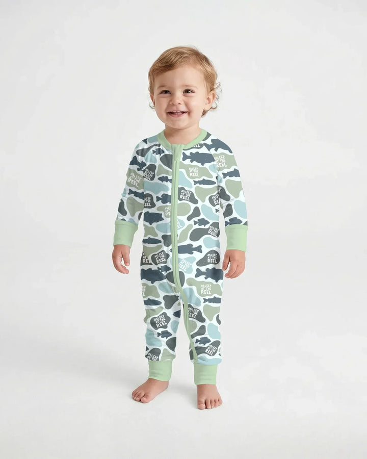 Asleep At The Reel Matching Daddy & Me Convertible Zippy