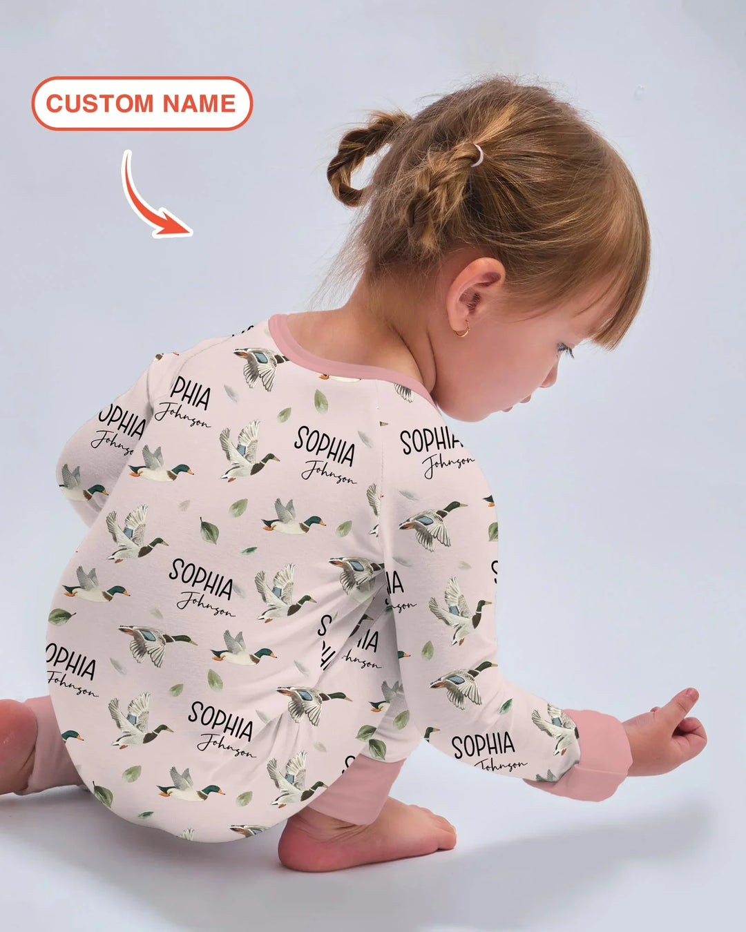 Custom Name Mallard Duck Bamboo Convertible Zippy