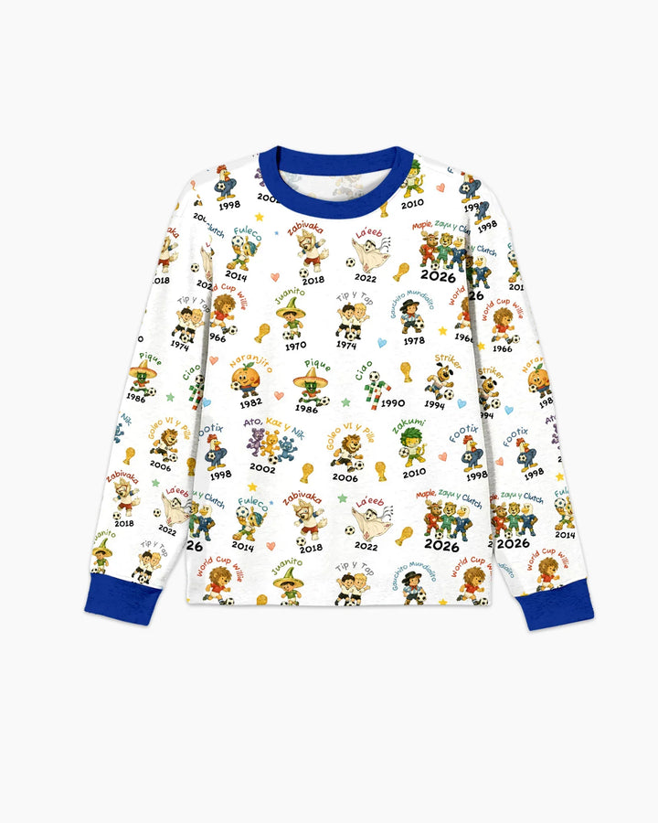 Soccer cup Mascots Bamboo Men's Pajama Set