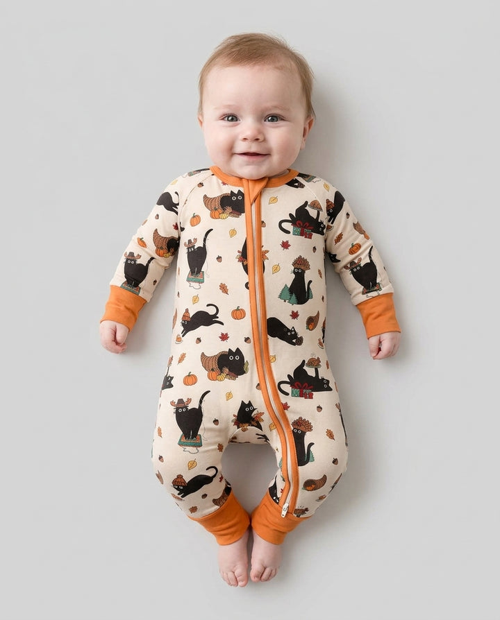 Black Cat Cozy Season Bamboo Convertible Zippy