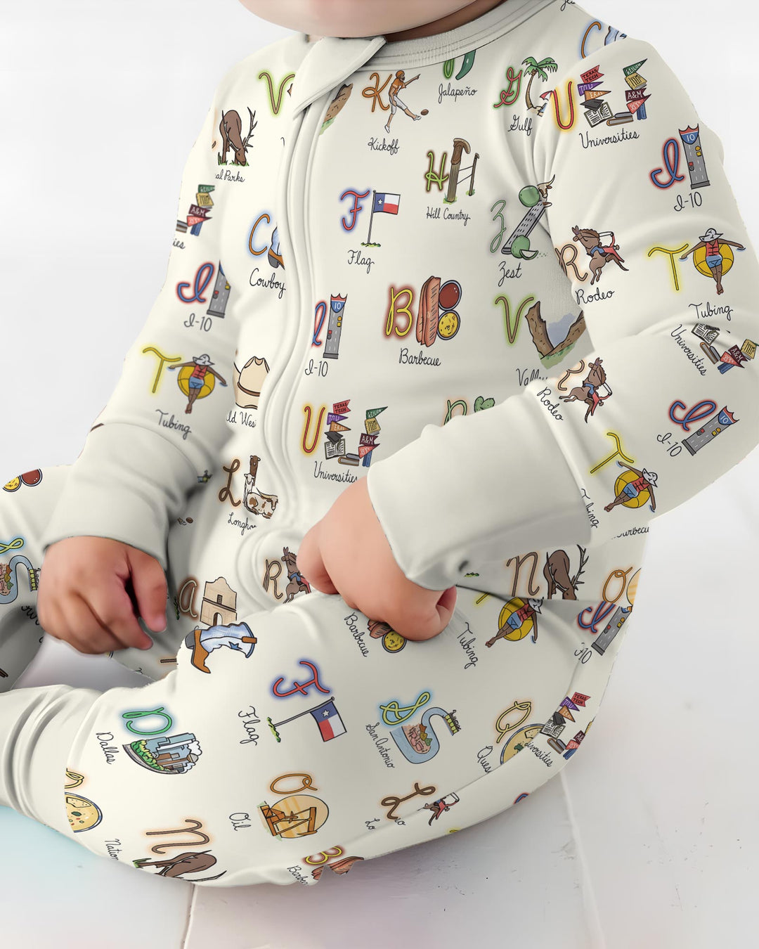Gerippte Babykleidung mit individuellem Foto - Weich &amp; Skizzenhaft