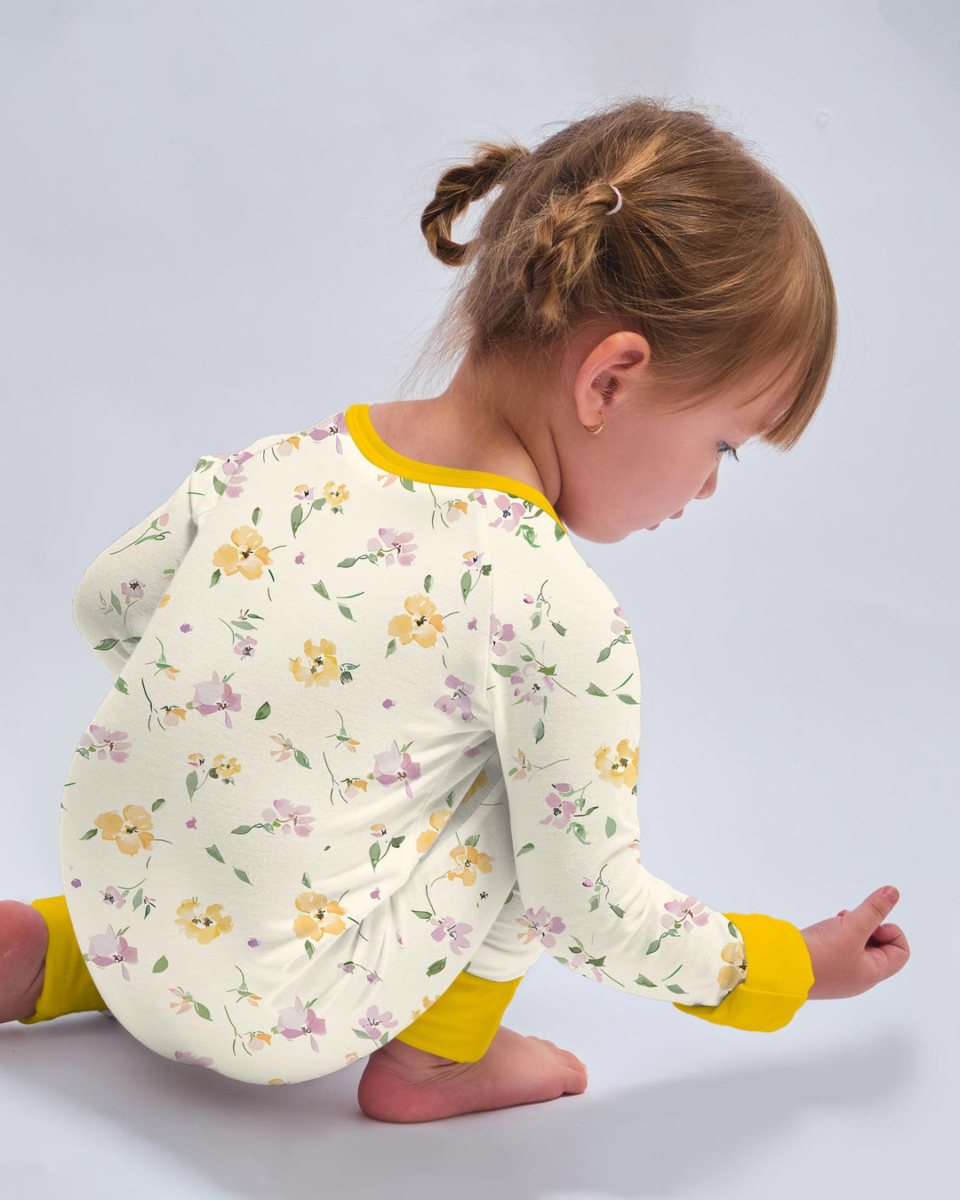 Custom Embroidered Name Floral Bamboo Convertible Zippy