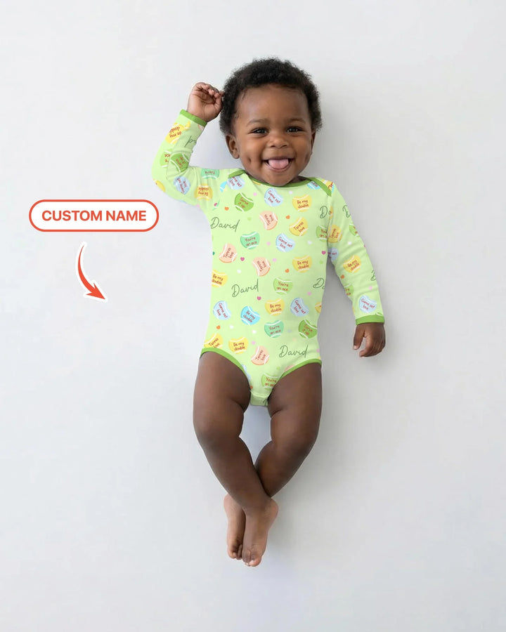 Gerippte Babykleidung mit individuellem Foto - Weich &amp; Skizzenhaft