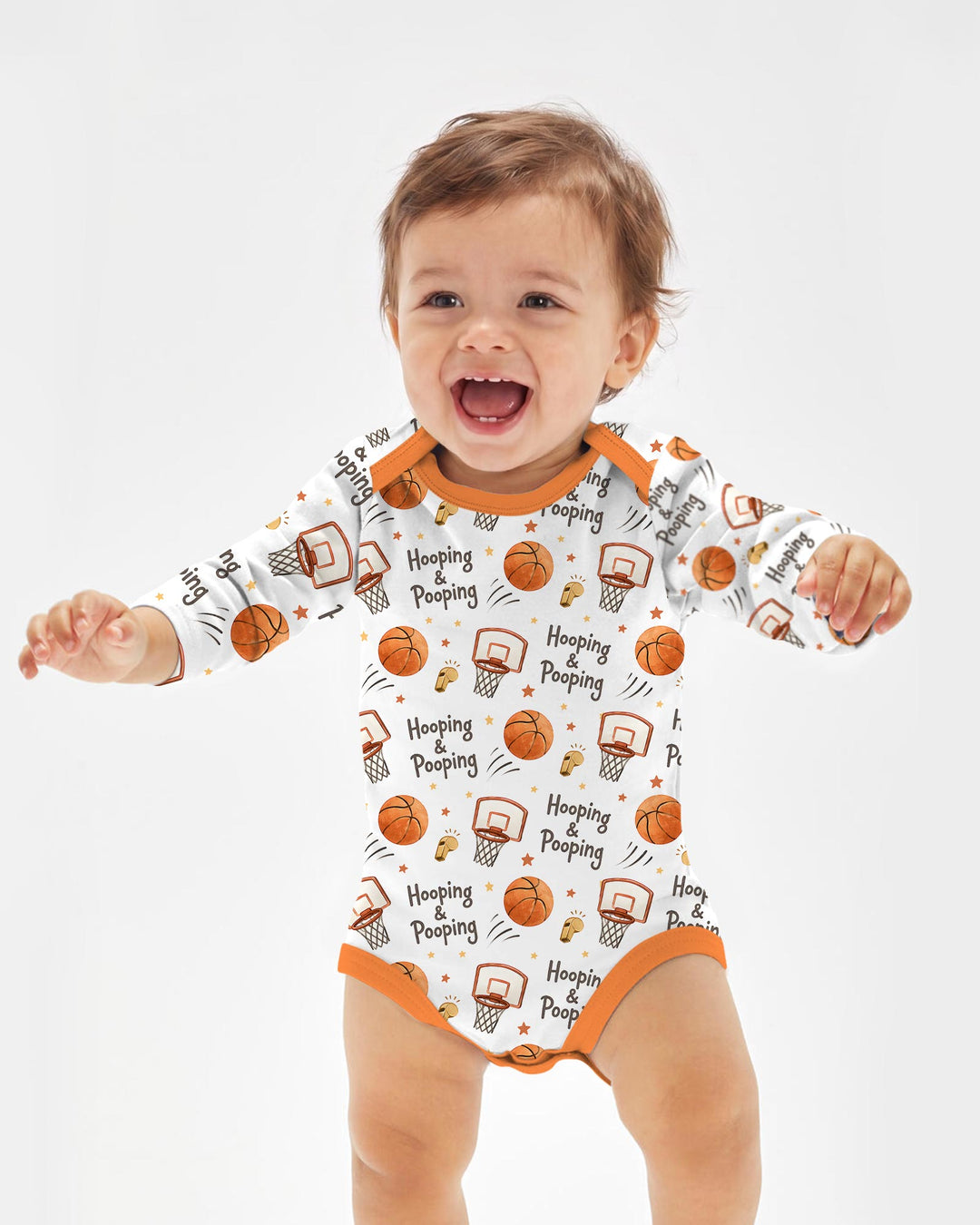 Gerippte Babykleidung mit individuellem Foto - Weich &amp; Skizzenhaft