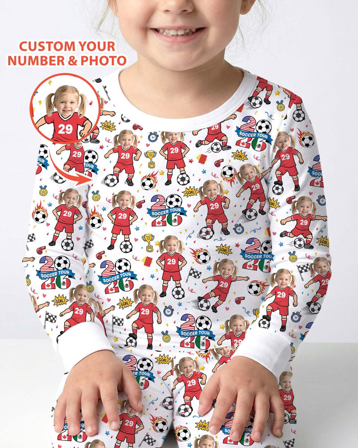 Conjunto de pijama de dos piezas de bambú con mangas largas, plantilla PERSONALIZADA