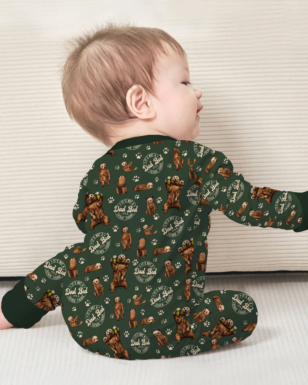 Gerippte Babykleidung mit individuellem Foto - Weich &amp; Skizzenhaft