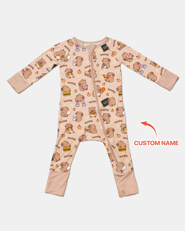 Gerippte Babykleidung mit individuellem Foto - Weich &amp; Skizzenhaft
