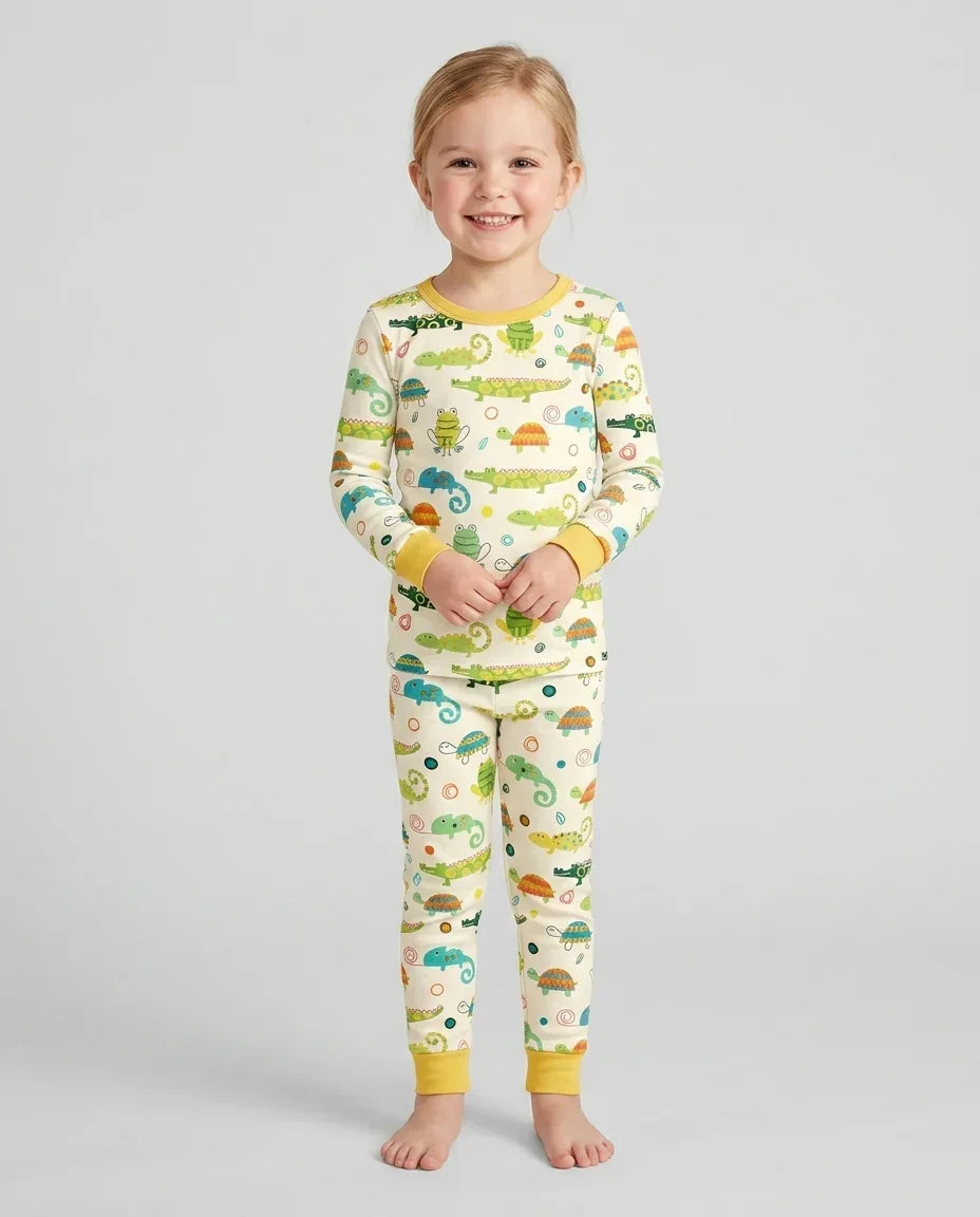 Swamp Buddies Bamboo Two Piece Long Sleeve Pajama Set