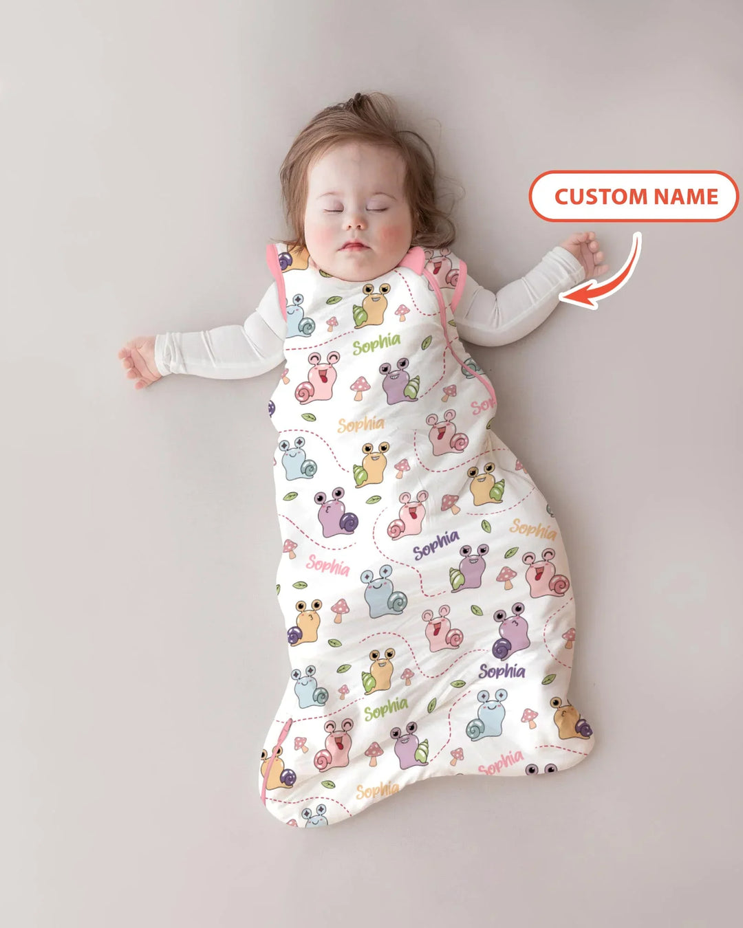 Custom Name Snailed it! Bamboo Sleep Bag