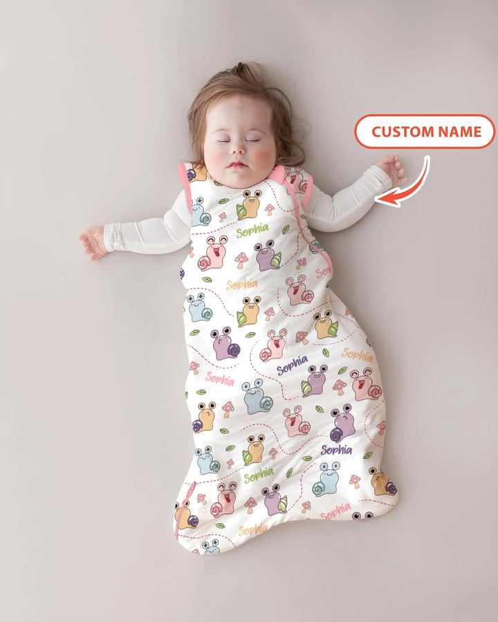 Custom Name Snailed it! Bamboo Sleep Bag