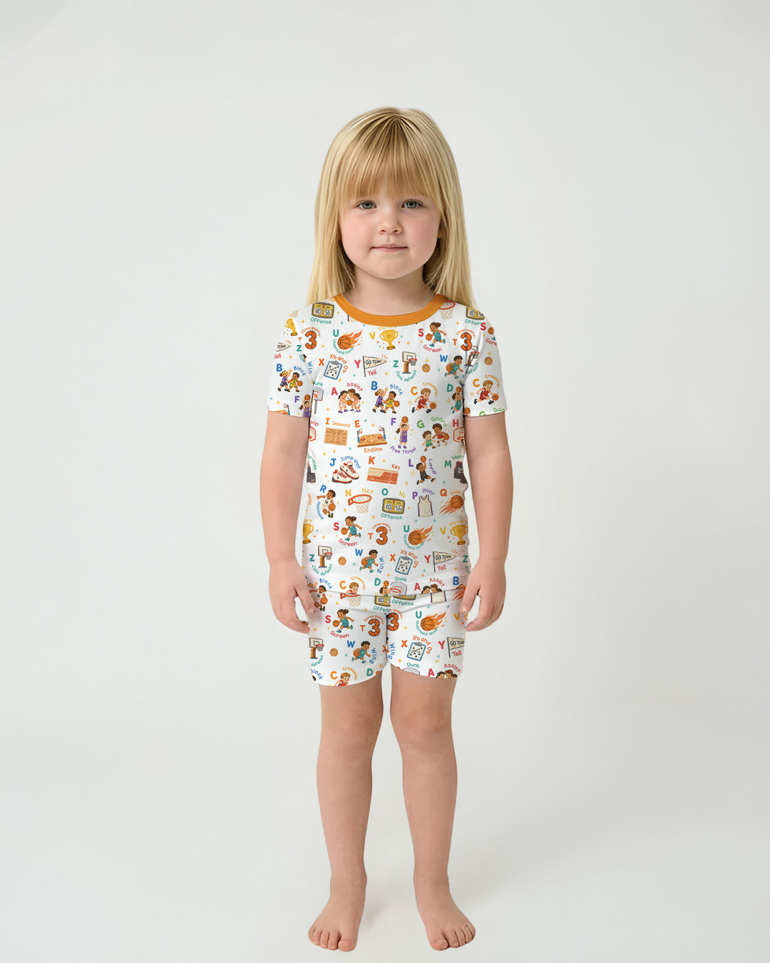 Schlafanzug-Set zweiteilig, kurze Ärmel, kurze Hose, Bambus