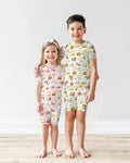 Ramadan Mubarak Matching Family Bamboo Two Piece Short Sleeve Shorts Pajama Set