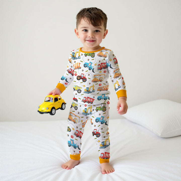 Tiny Builders Two Piece Long Sleeve Pajama Set