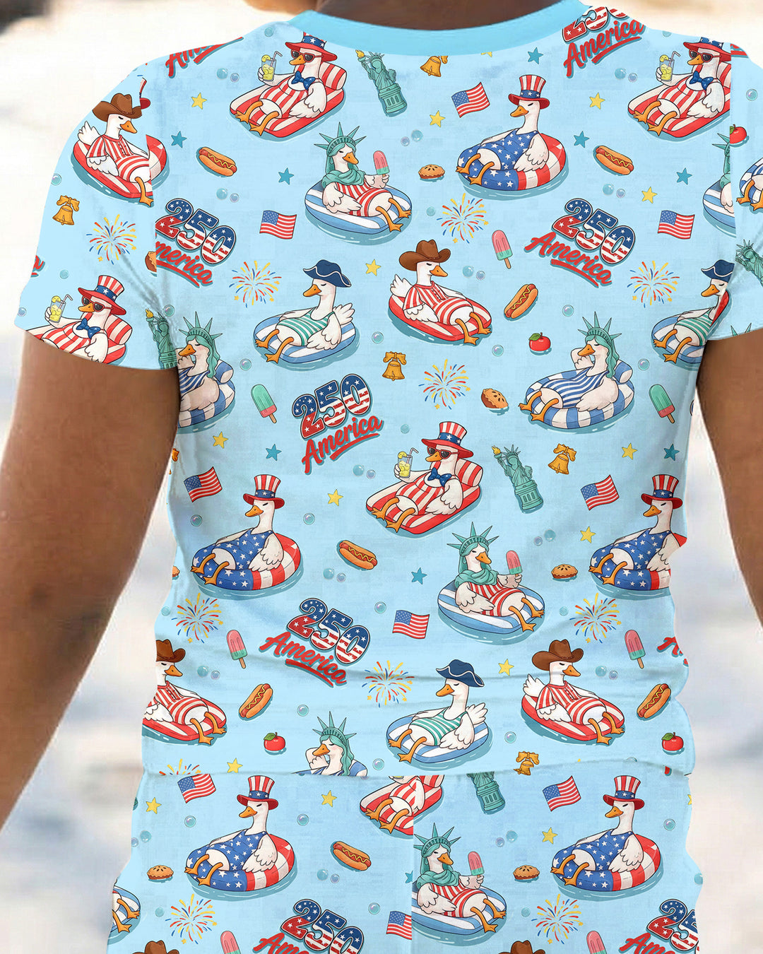 Zweiteiliges, kurzärmliges Pyjama-Set mit Marienkäfern