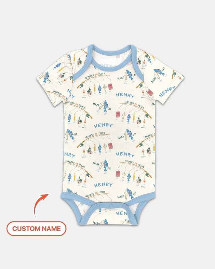 Gerippte Babykleidung mit individuellem Foto - Weich &amp; Skizzenhaft
