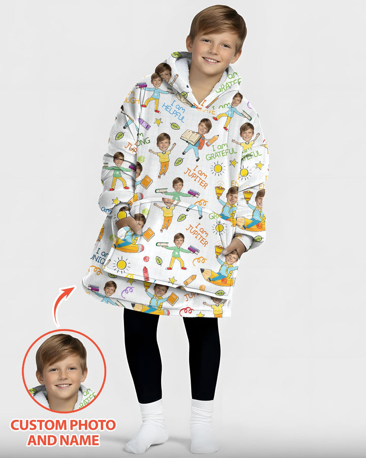 Plantilla de Sudadera Manta de Bambú Personalizada