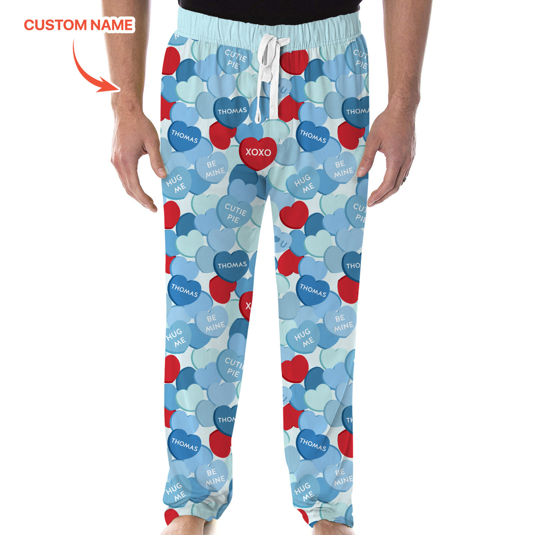 Valentine Candy Crush Family Matching Men's Pajama Set
